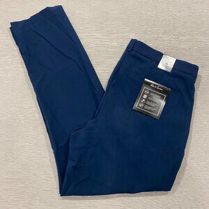 Robert Graham Dress Pants Mens 38 x 32 Blue Slim Fit Flat Front Business School